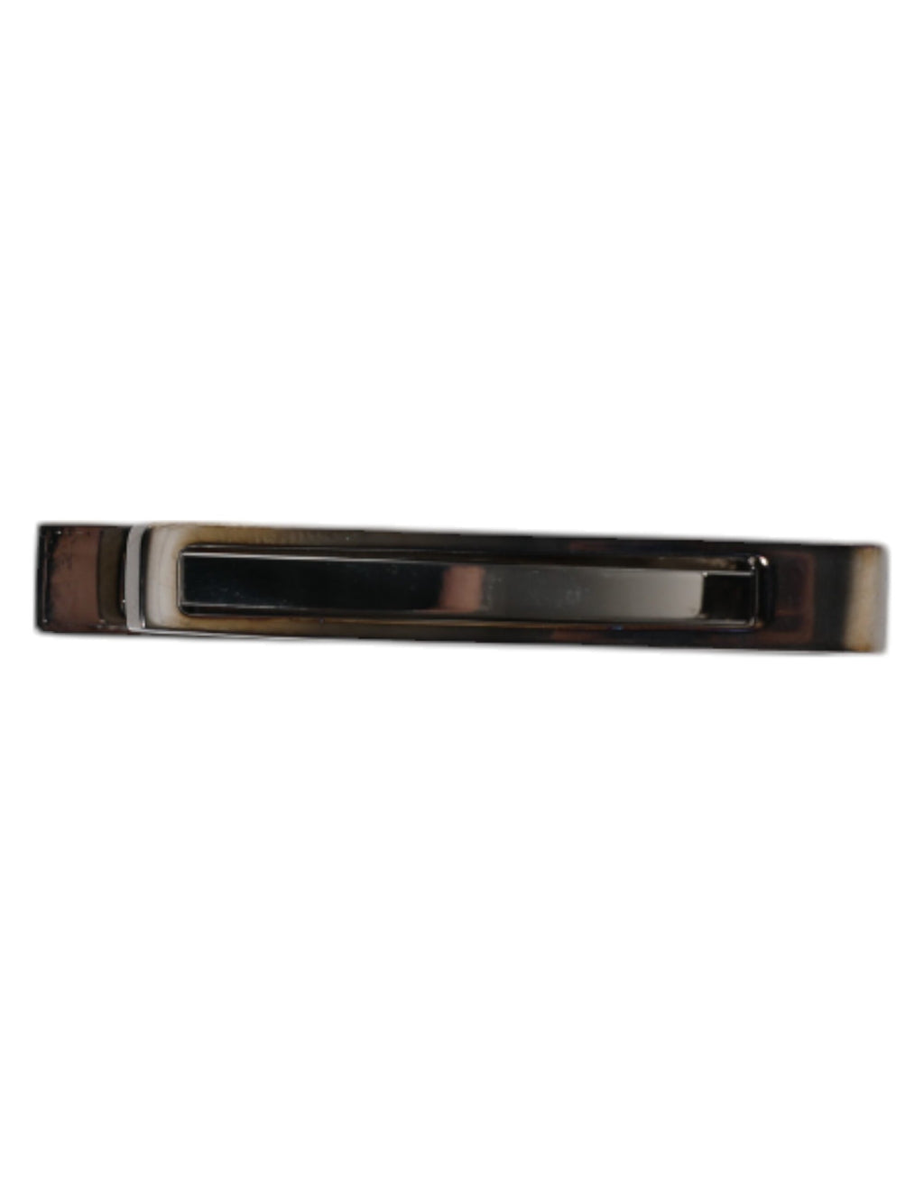 Black Tone Brass Logo Branded Tie Clip Bar