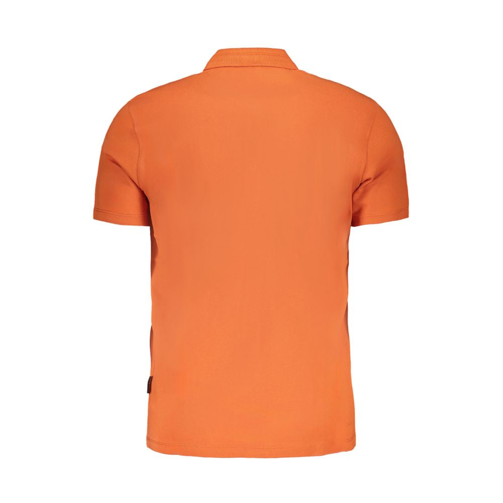 Arancione Cotton Men Polo