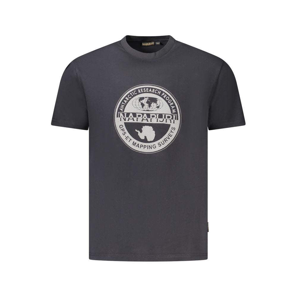 Napapijri Black Cotton T-Shirt