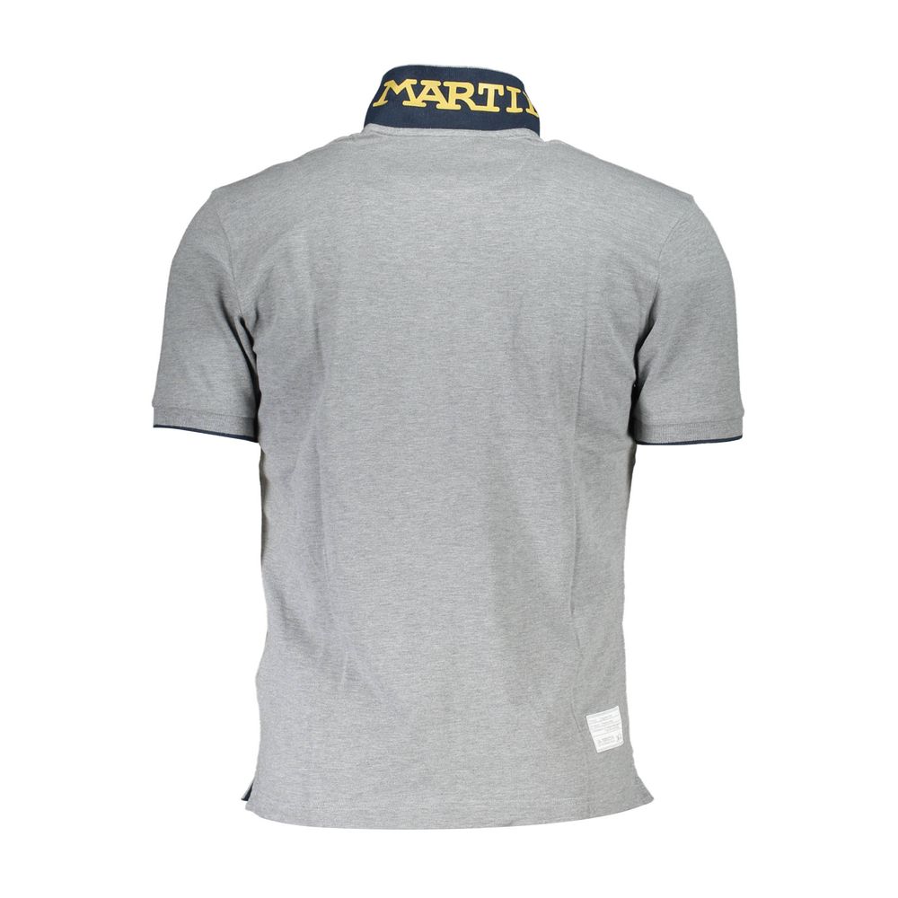 La Martina Grey Cotton Polo