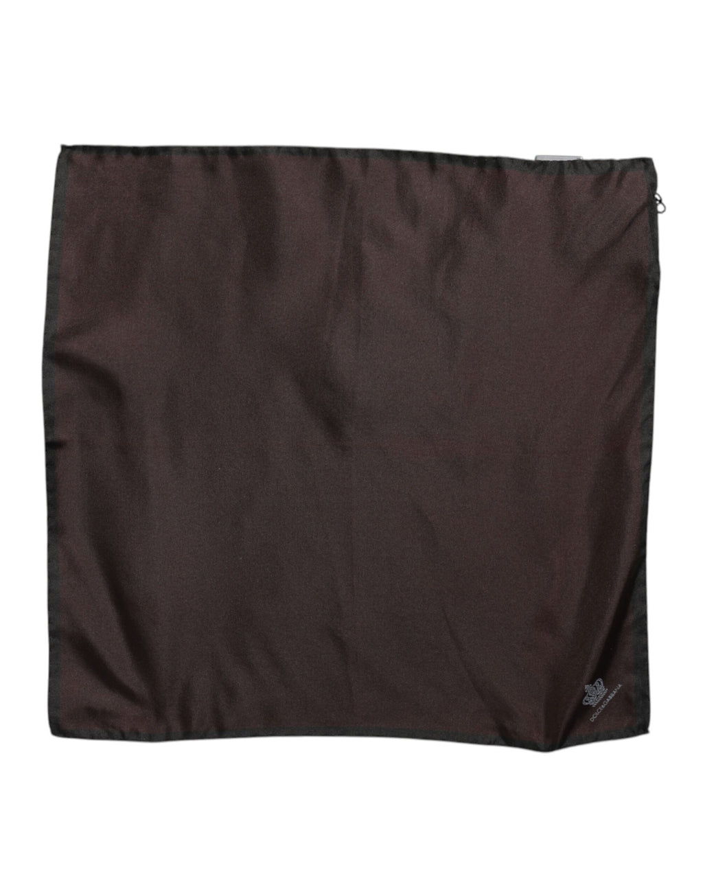 Dolce & Gabbana Brown DG Crown Silk Square Foulard