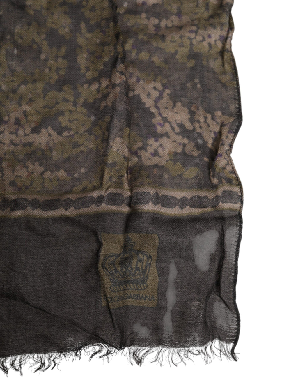 Dolce & Gabbana Camouflage Neck Warmer Wrap Foulard