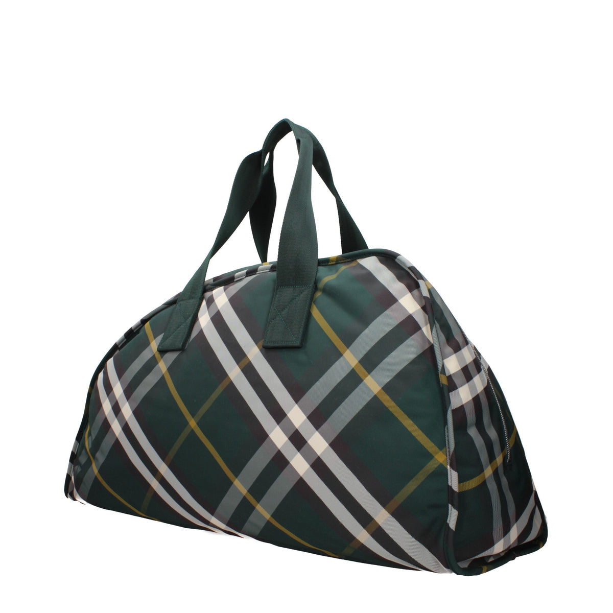 Burberry Green Fabric Travel Bag