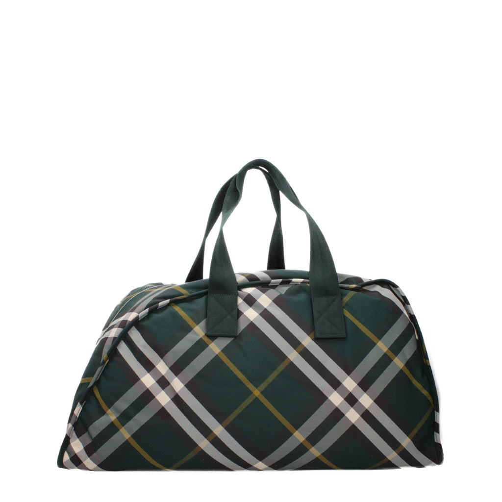 Burberry Green Fabric Travel Bag