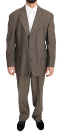 Dolce & Gabbana Brown Single-Breasted Wool Suit