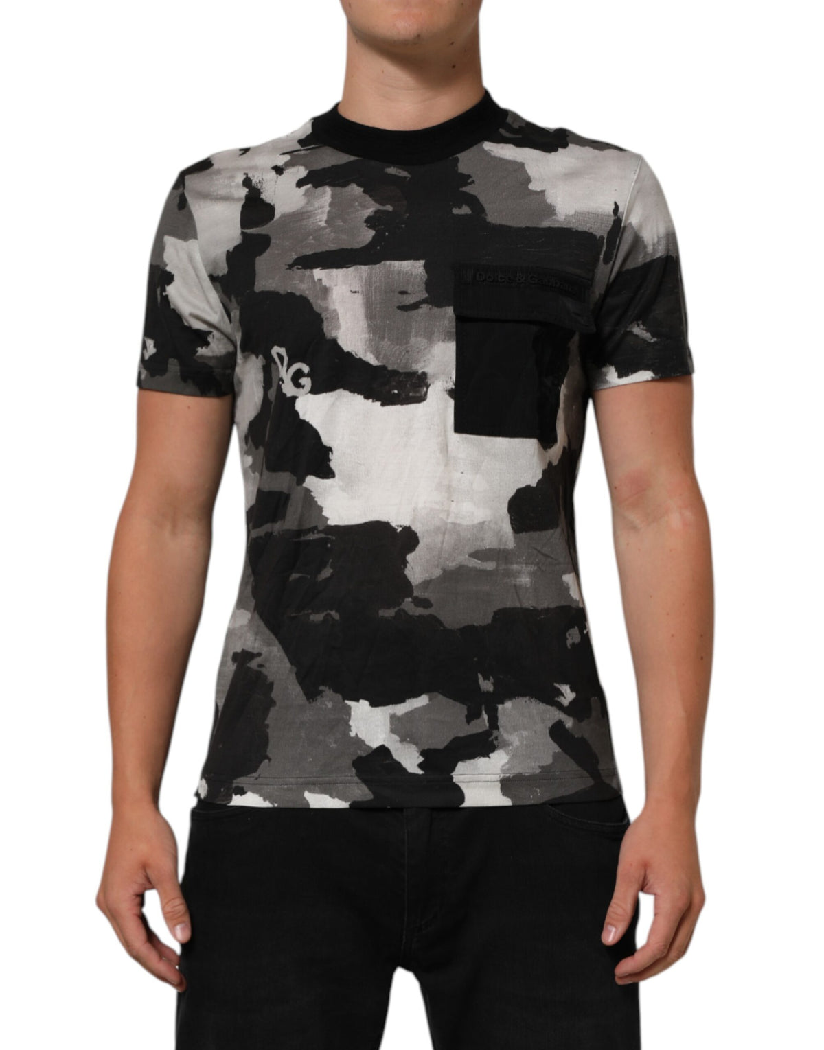 Dolce & Gabbana Multicolor Camouflage Short-Sleeve T-Shirt