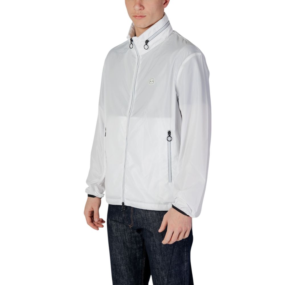 White Polyester Shell Jacket