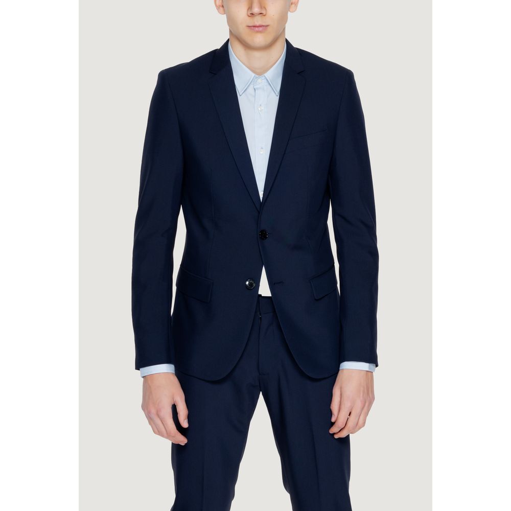 Blue Polyester Blazer