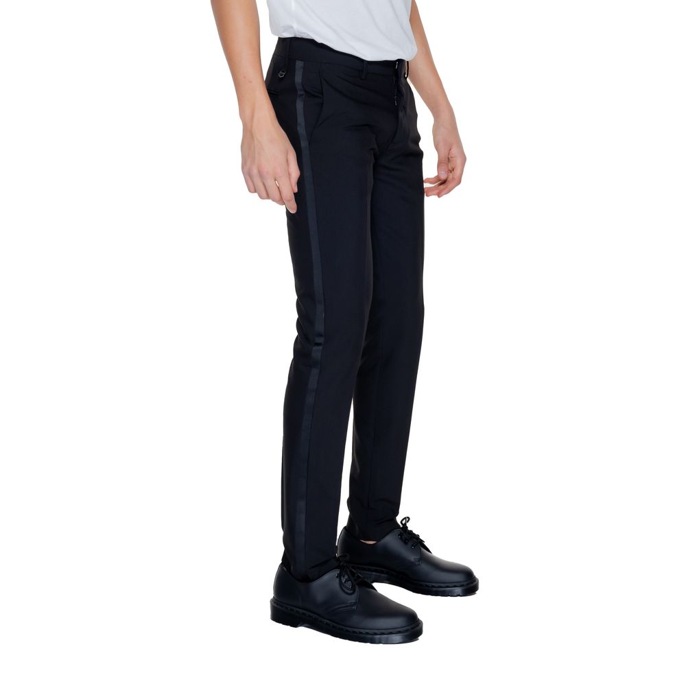 Black Polyester Dress Pants