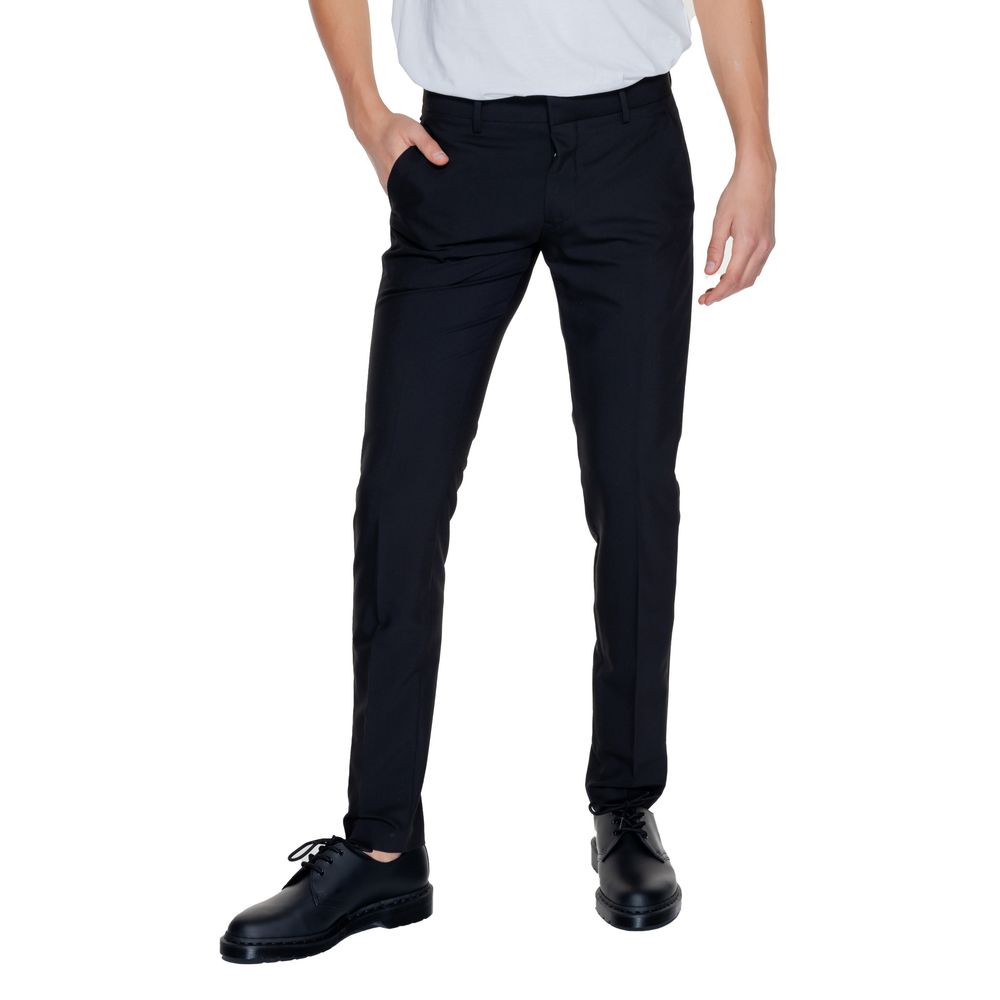 Black Polyester Dress Pants