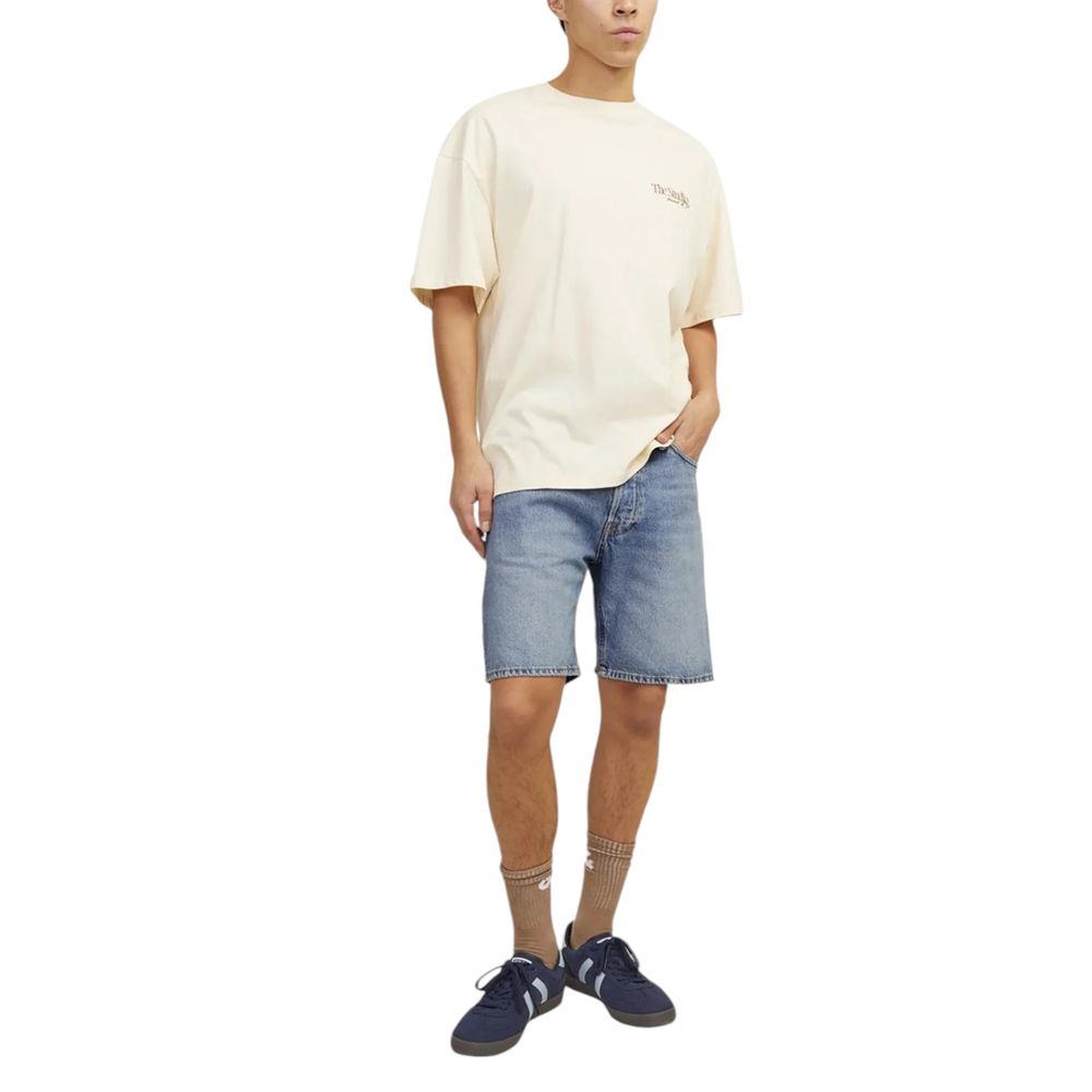 Blue Cotton Bermuda Shorts
