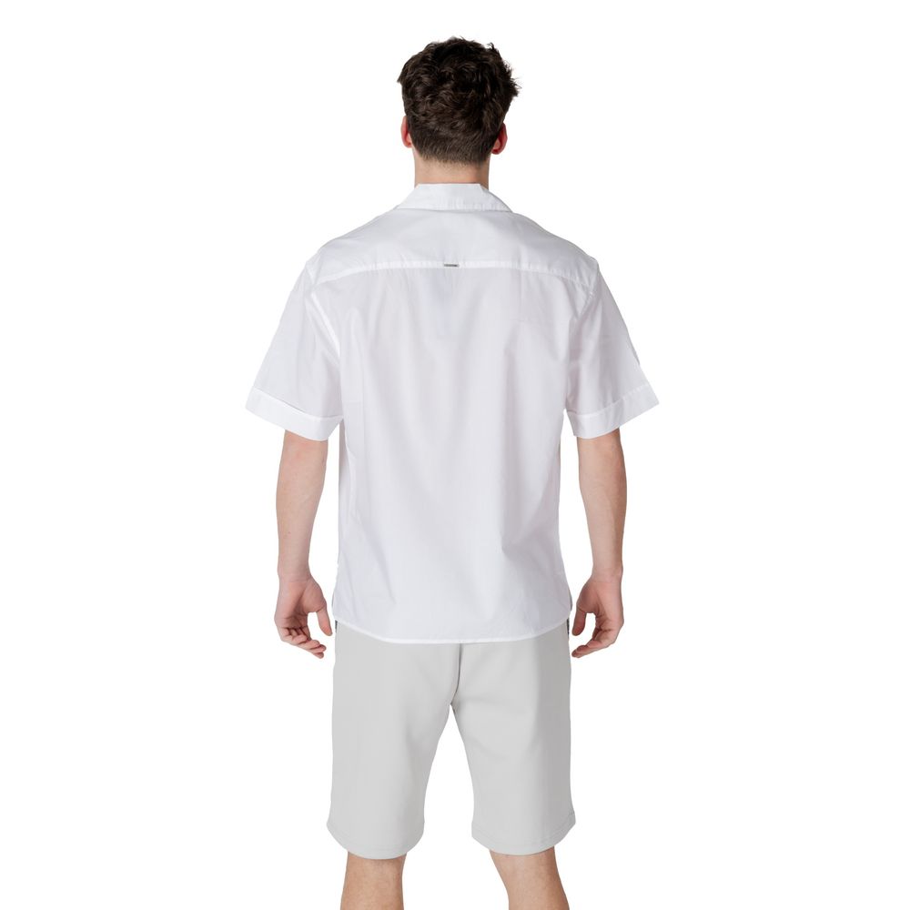 White Lyocell Shortsleeve Shirt
