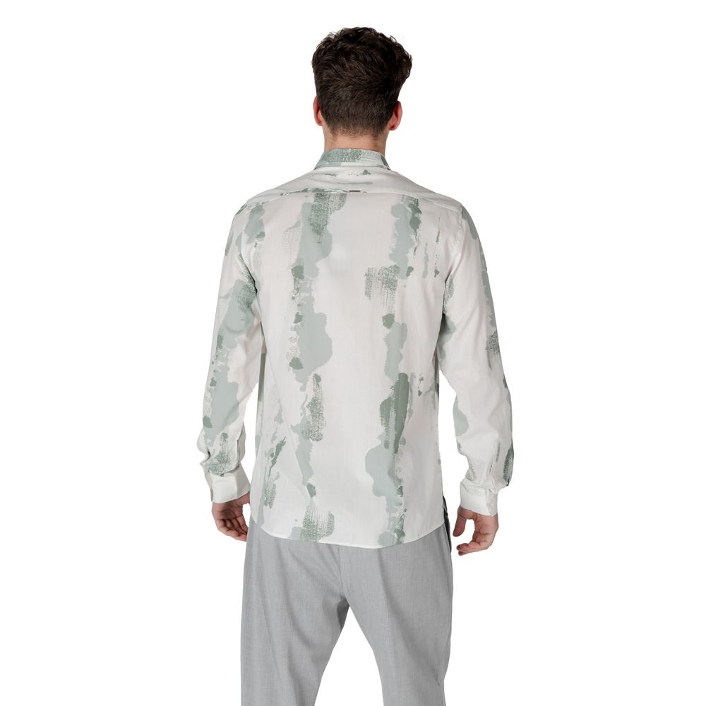 Bicolor Viscose Pattern Shirt