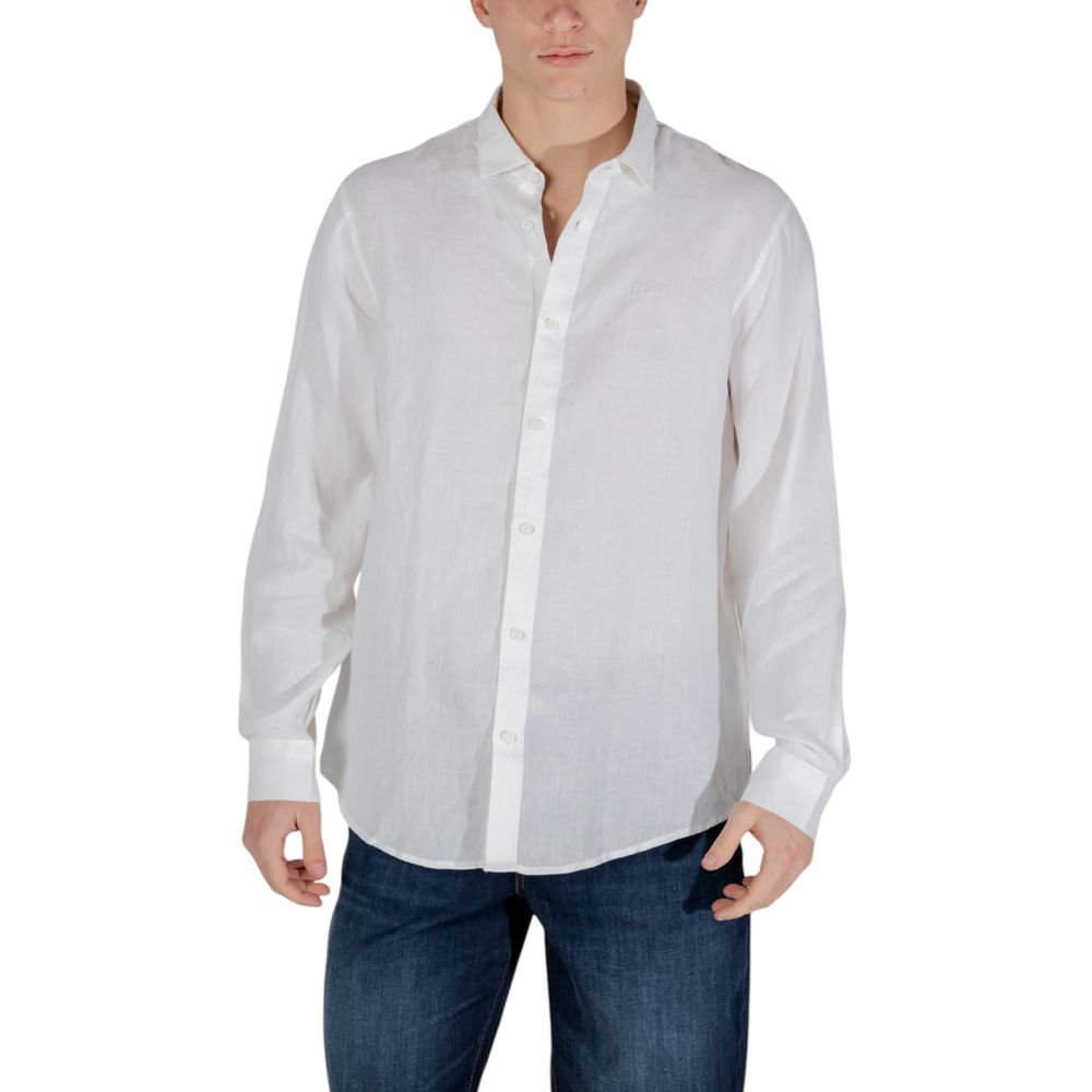White Linen Dress Shirt