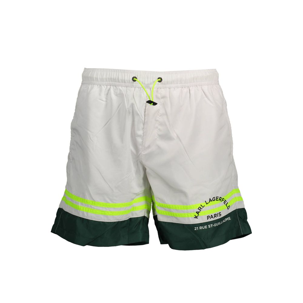 Bianco Polyester Men's Swim Boxer