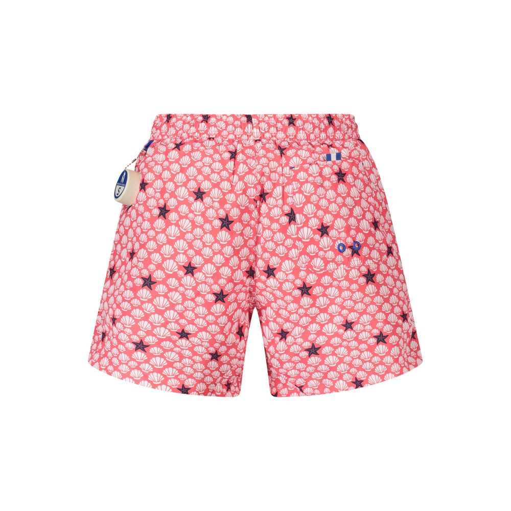 North Sails Red Polyester Swim Trunks