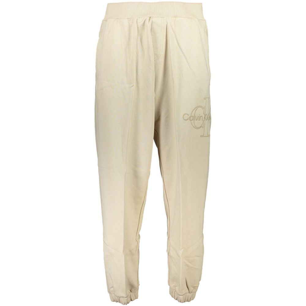 Calvin Klein Beige Cotton Sweatpants
