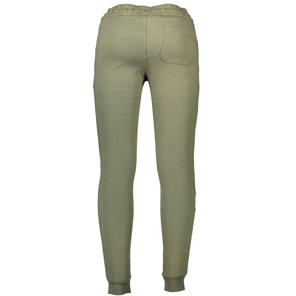 Green Cotton Male Trouser