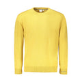 Yellow Cotton Men Sweater