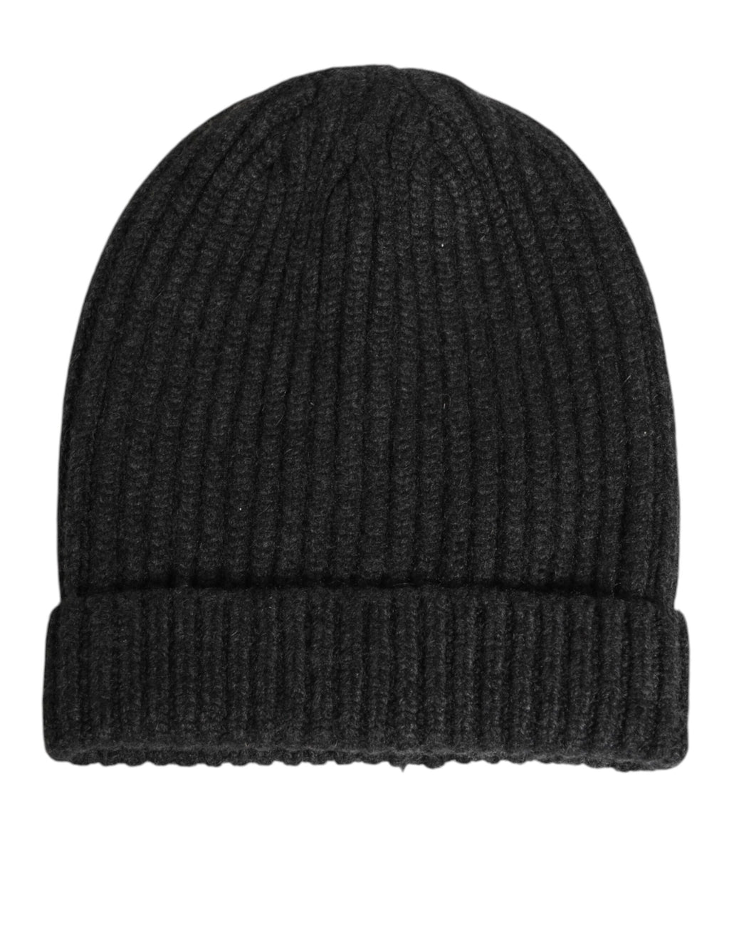 Dolce & Gabbana Black Cashmere Knitted Beanie