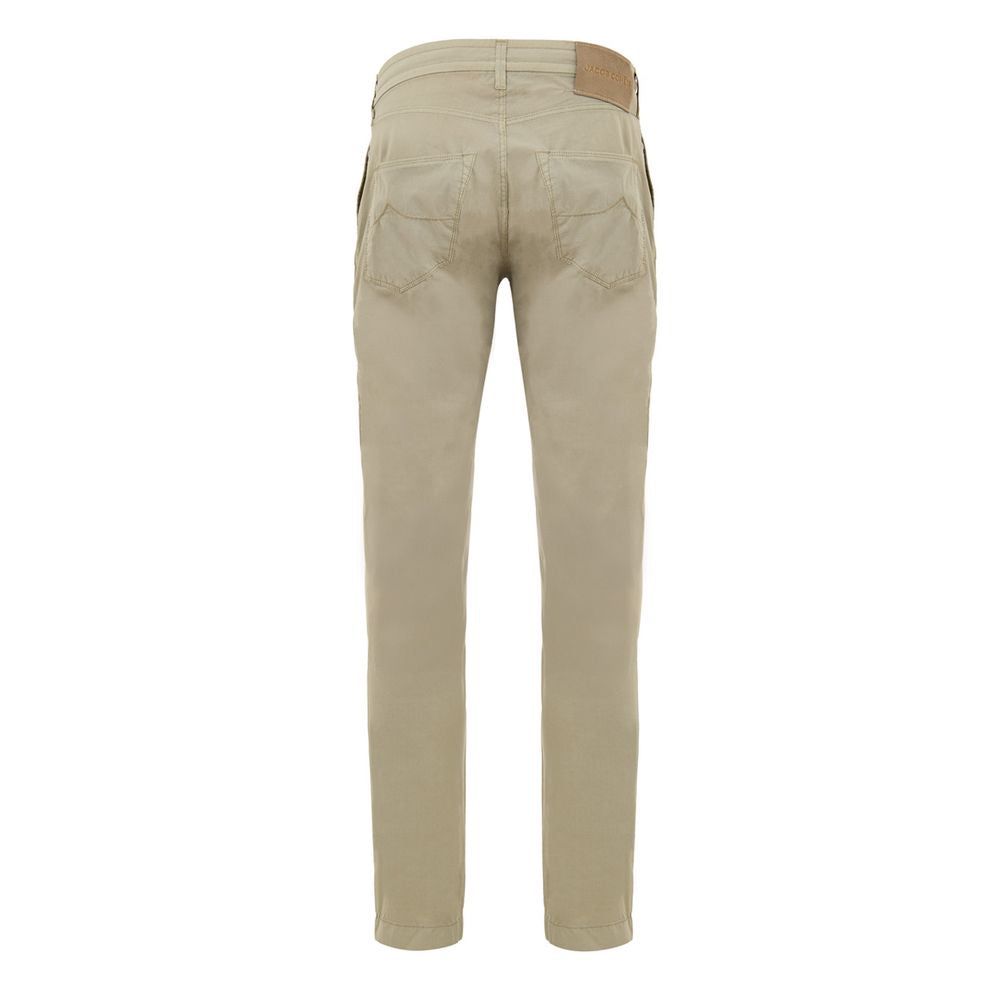 Jacob Cohen Beige Cotton Casual Trousers