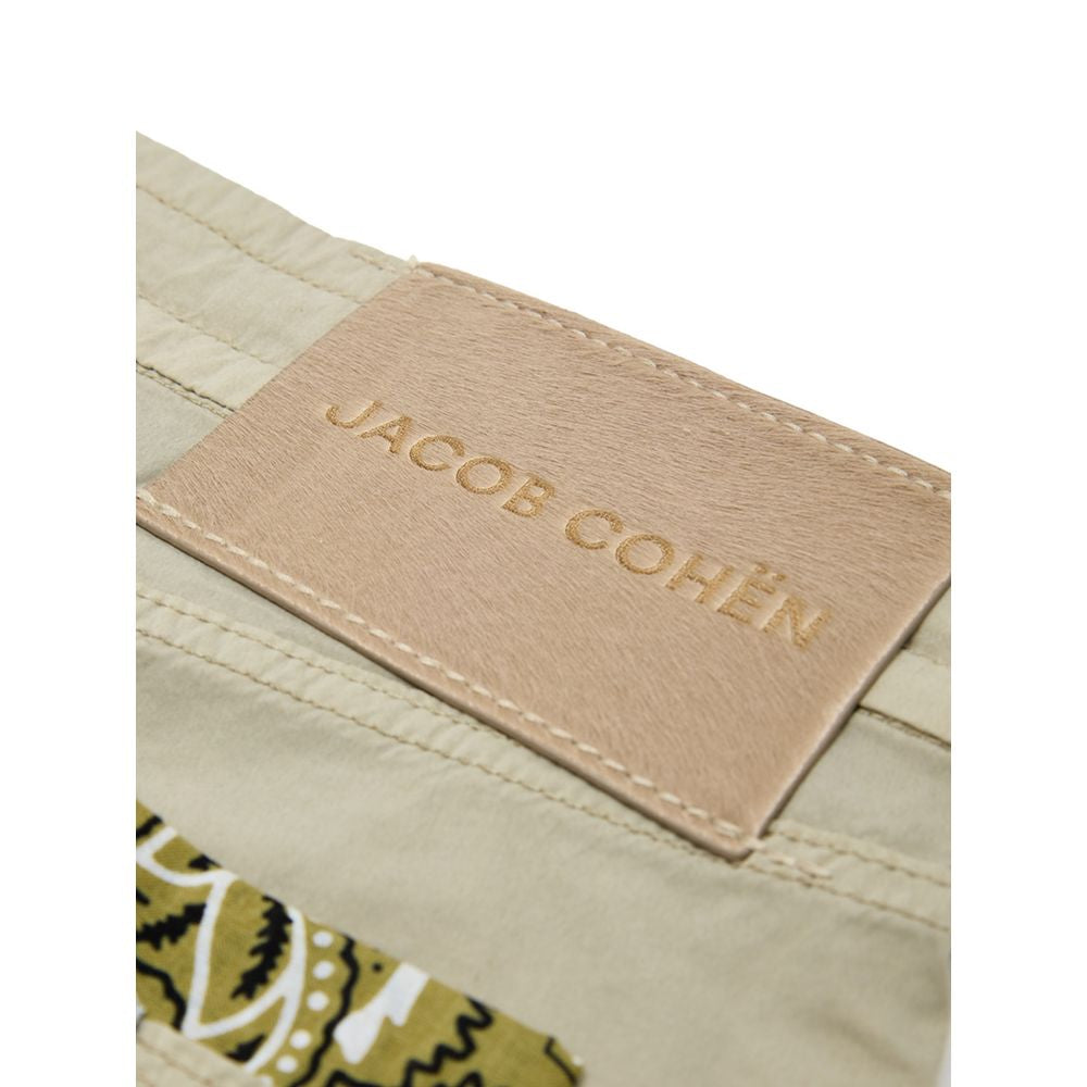 Jacob Cohen Beige Cotton Casual Trousers