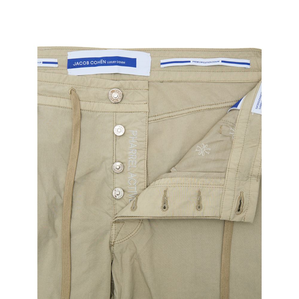 Jacob Cohen Beige Cotton Casual Trousers