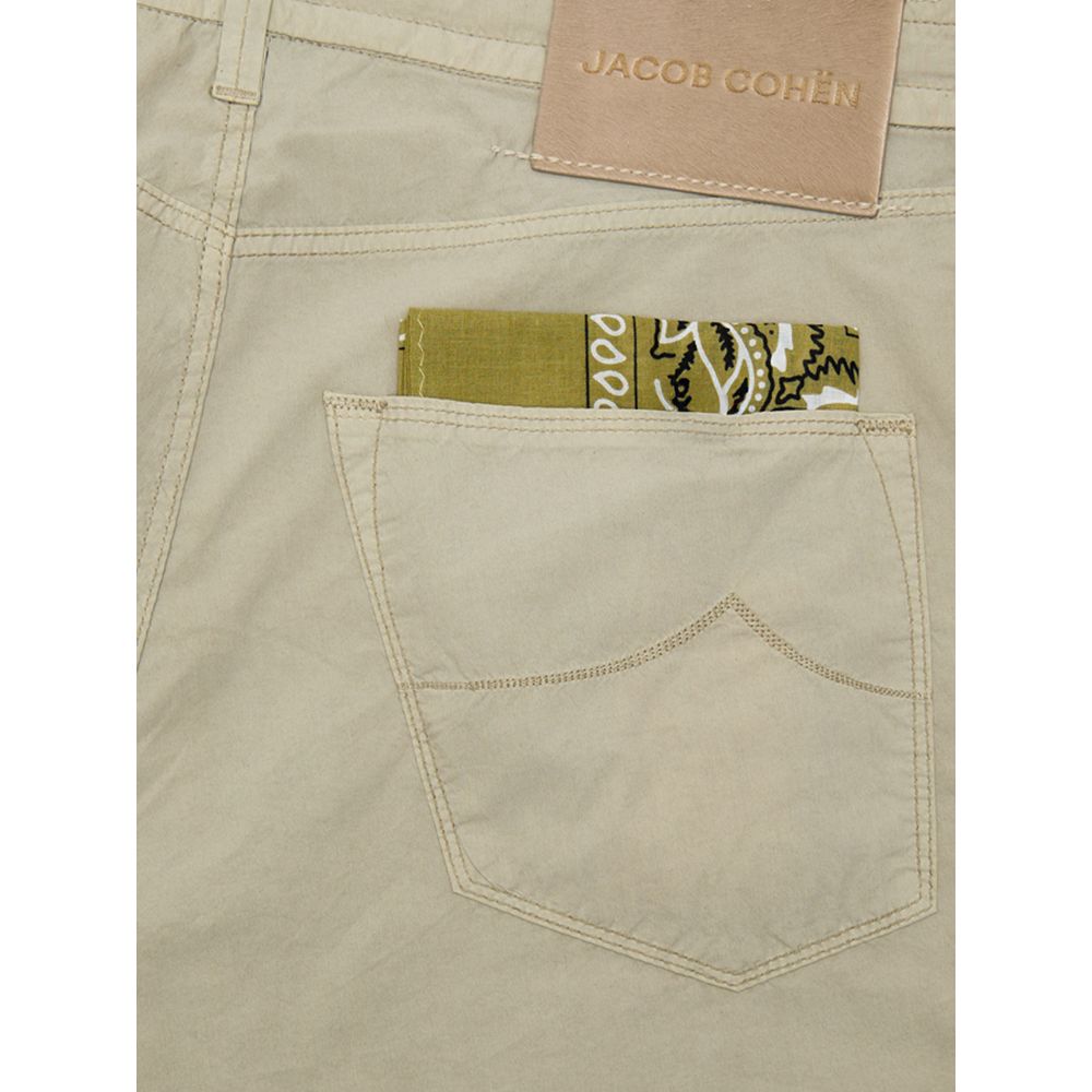 Jacob Cohen Beige Cotton Casual Trousers