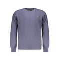 Blue Recycled Cotton Men Sweatshirt