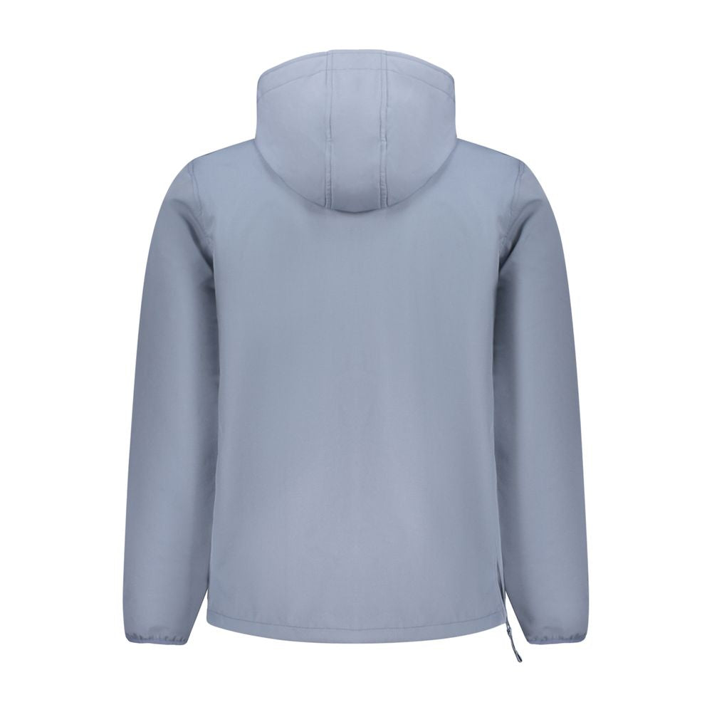 Blu Polyester Men's Jacket
