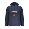 Blue Polyester Men's Jacket
