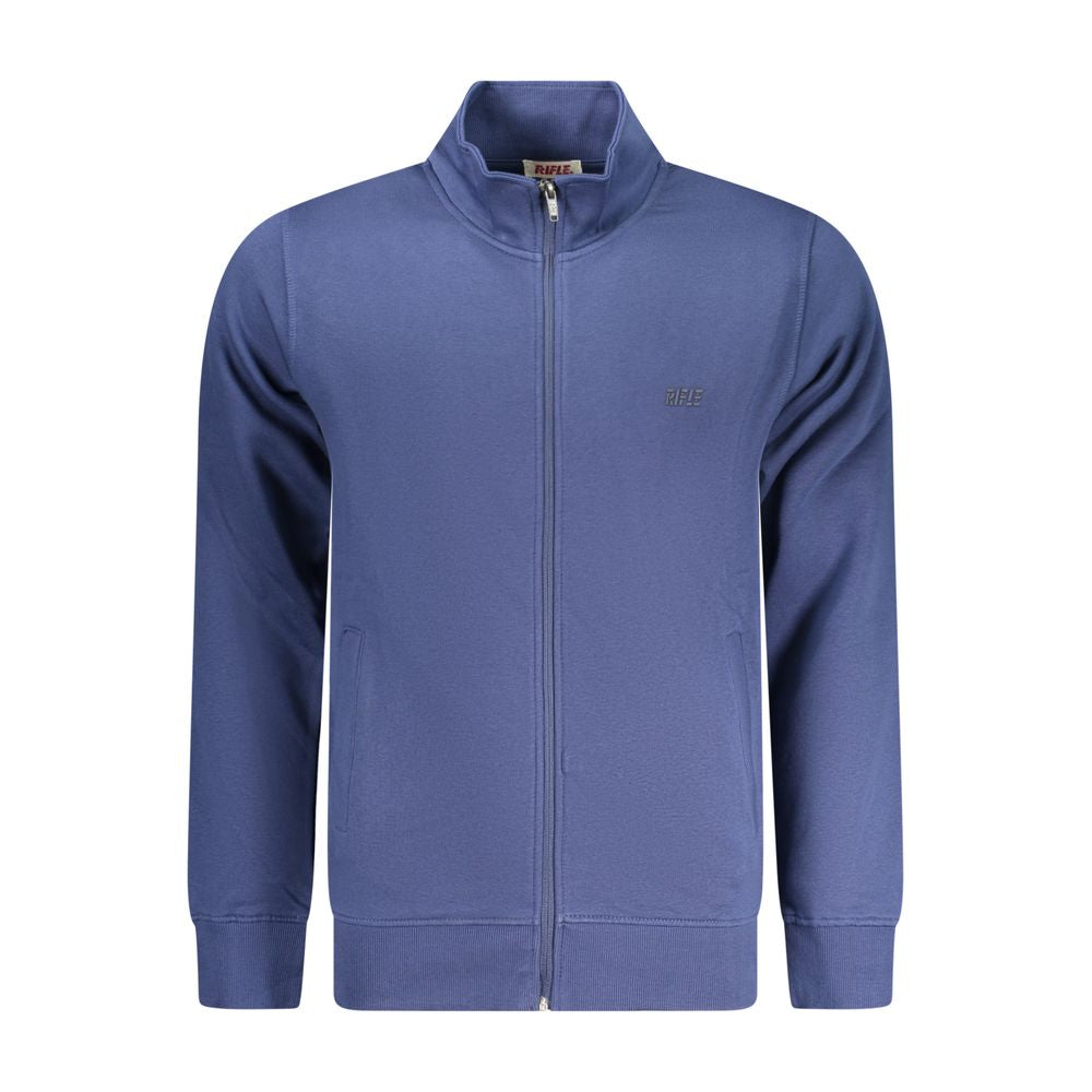 Blue Cotton Men Sweatshirt