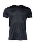 Dolce & Gabbana Blue Silk Crew Neck Short-Sleeve T-Shirt