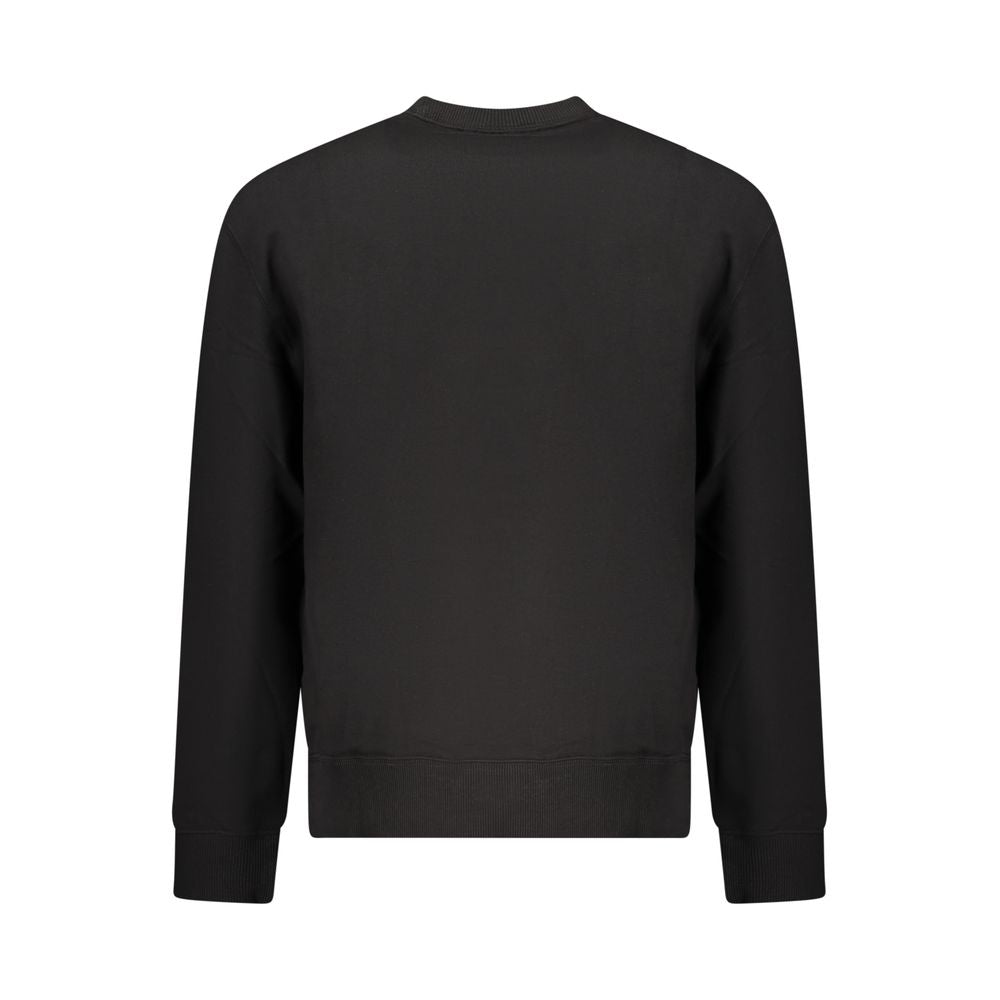 Black Cotton Men's Sweatshirt
