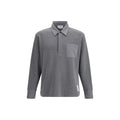 Thom Browne Grey Cotton Polo Shirt