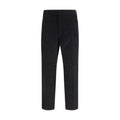 Black Cotton Chino Pants
