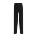 Versace Black Wool Dress Trousers
